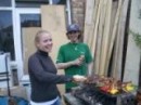 Cat and Biggs at the post move BBQ * 160 x 120 * (36KB)